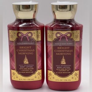 Bath & Body Works Bright Christmas Morning Body Lotion 8 oz Set of 2